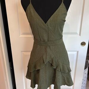 Zaful Fun Olive Green Women's Dress